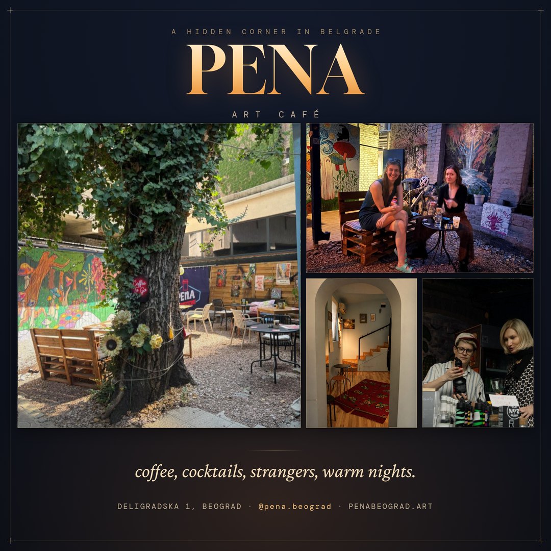 Pena Art Cafe — a hidden corner in Belgrade